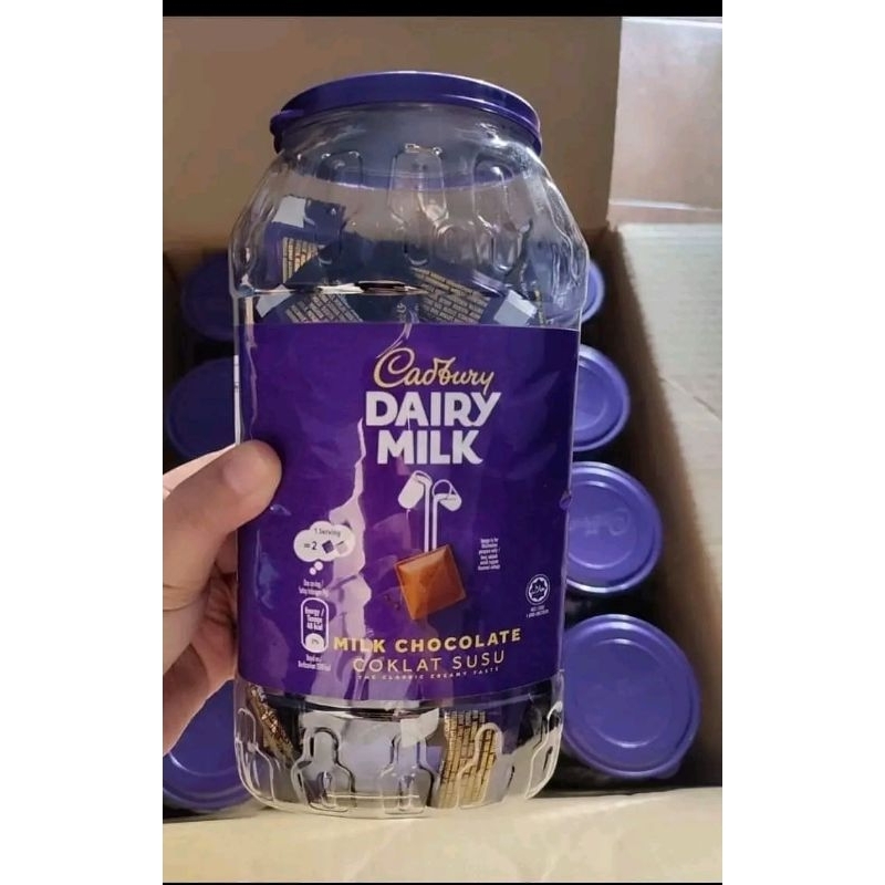 

Dairy Milk Toples isi kurleb 85-95 pcs/Cadbury Dairymilk Malaysia