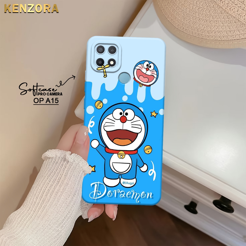 Kenzora Case OPPO A15 Fashion Case Kartun Doraemon Hardcase Softcase Kesing Cover Silicon Termurah