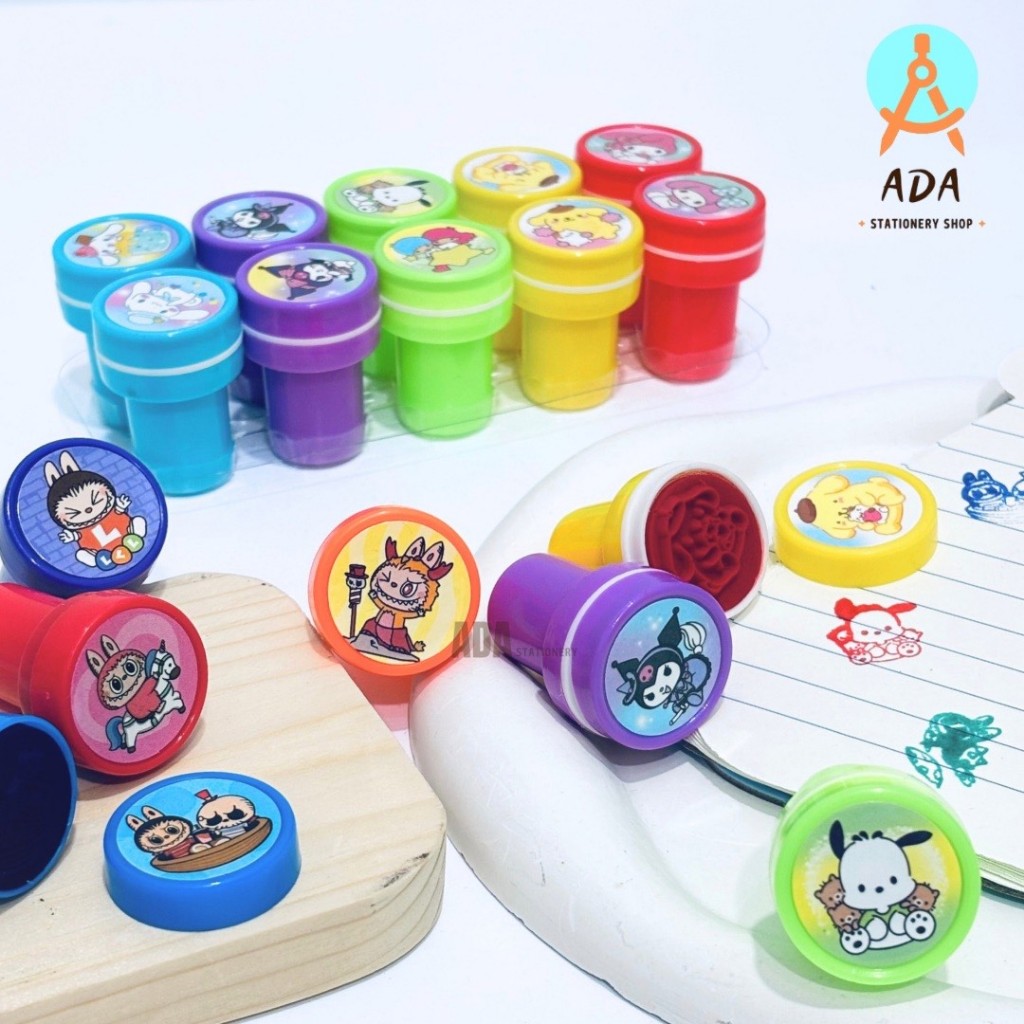 

STEMPEL MINI GAMBAR LABUBU & SANRI O/ MINI STAMP LUCU/STAMP SANRIO/ STAMP LABUBU