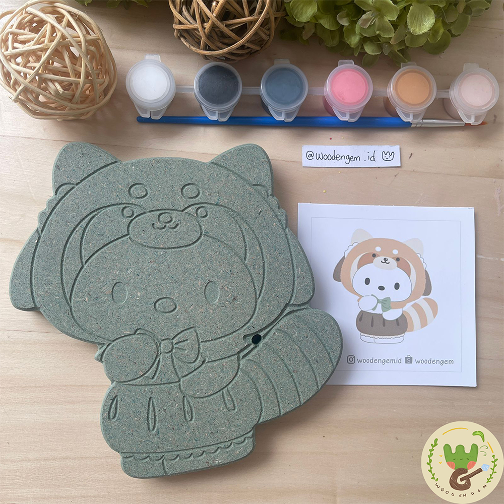 

WOODENGEM Pochacco DIY Wood Painting Kit Set Mewarnai Melukis Mainan Anak Kayu Hampers Souvenir