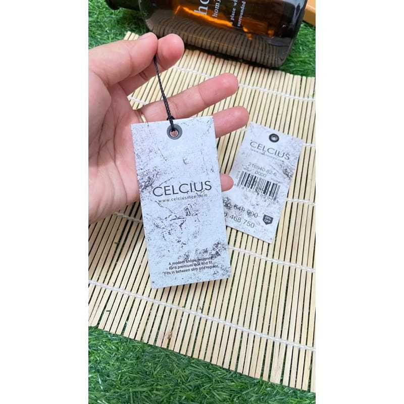 

(FREE DESIGN) Hangtag custom 200pcs/Hangtag tipis 260gr/Hangtag baju 2 sisi