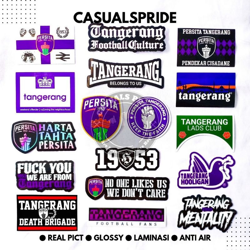 

Sticker Persita Tangerang North Legion 1953 Laskar Cisadane Anti Air