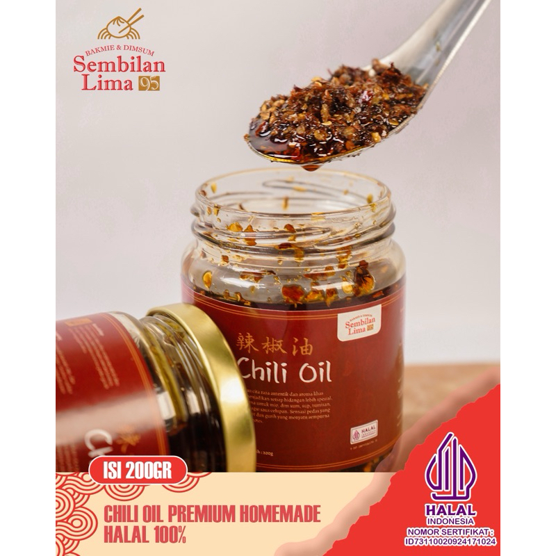 

Chili Oil Premium 200gram Halal by Sembilan Lima