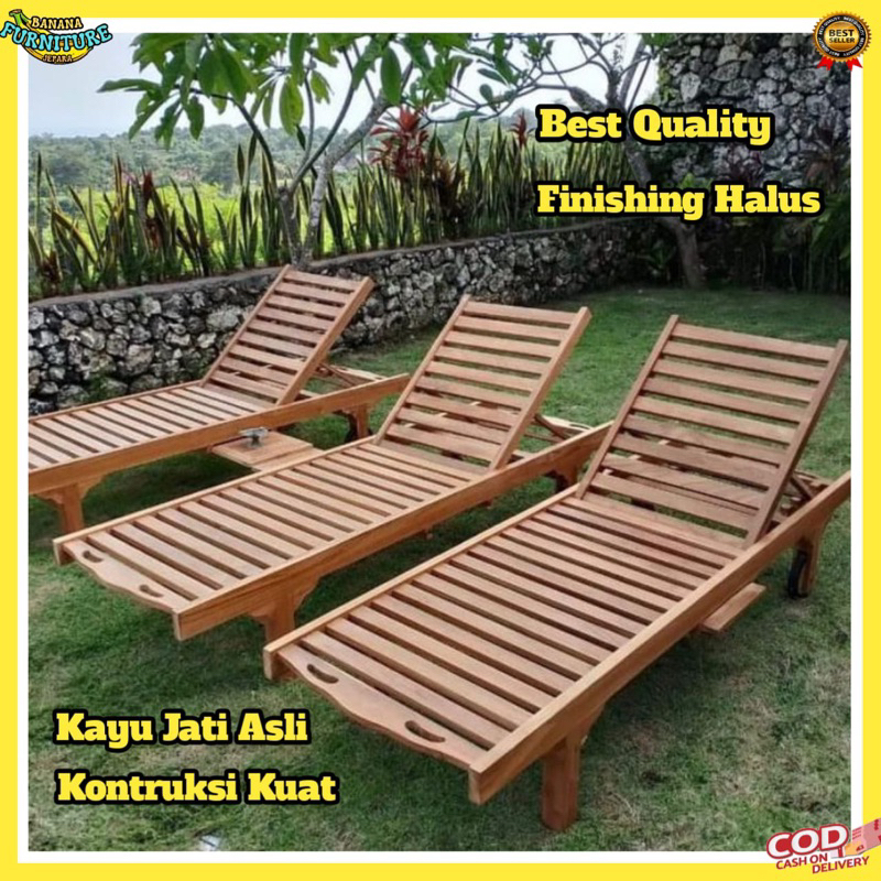 kursi santai kolam renang kursi lounger kursi rebahan outdoor