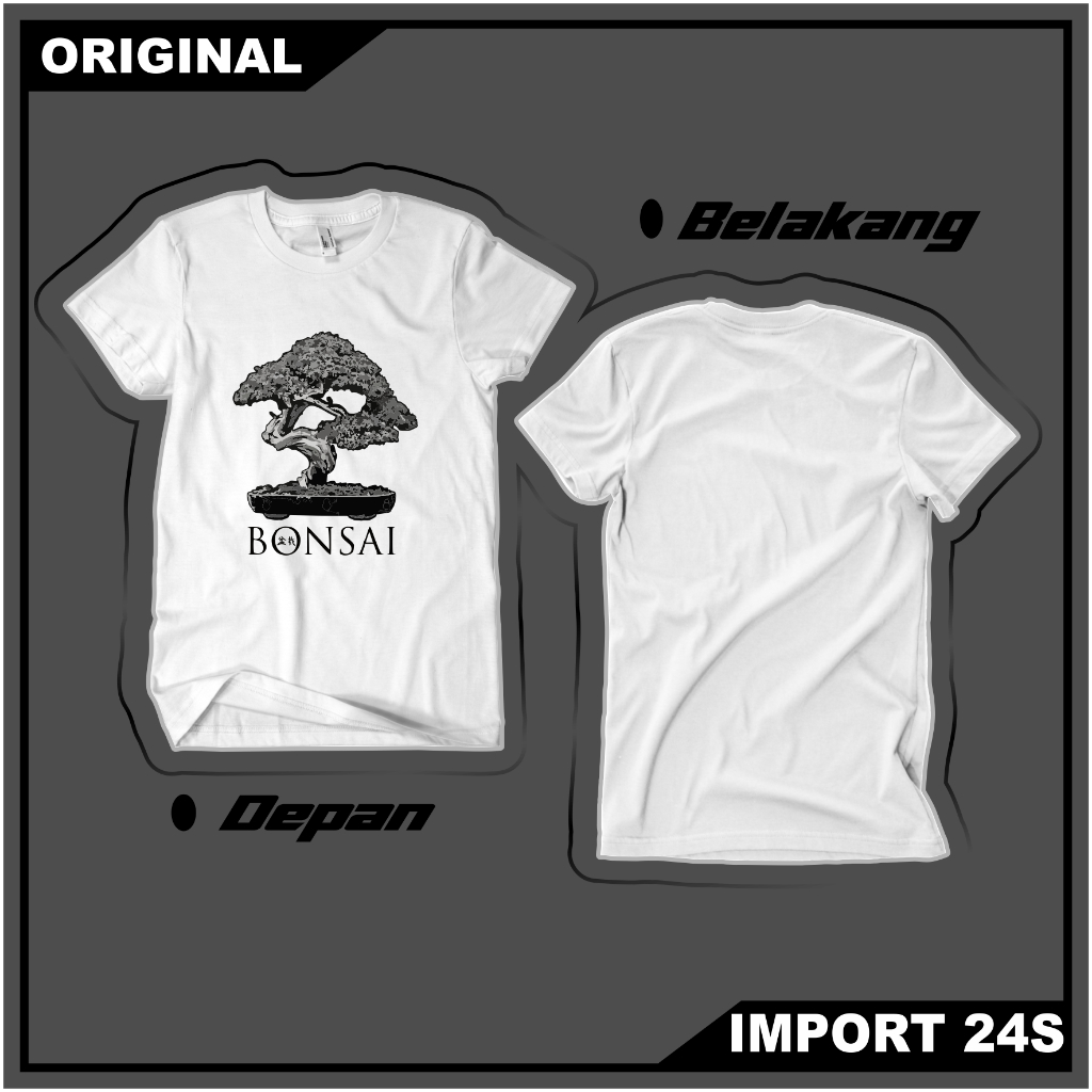 Kaos Bonsai ART V3 Terbaru Kaos Komunitas Bonsai Indonesia