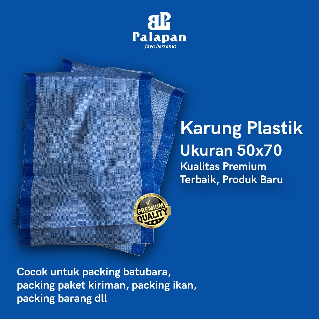 Karung Plastik Baru  50x70 / Karung Plastik Kemasan Baru / Karung Plastik Premium / Karung