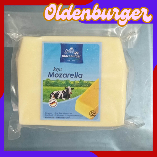 

Keju Mozzarella Oldenburger 200 Gr Enak Lumer halal Murah
