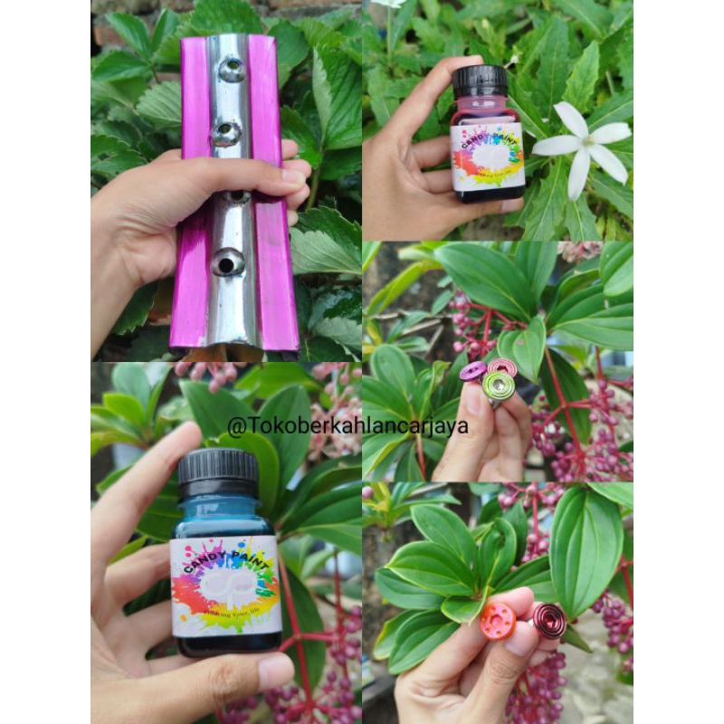 (OLES) 50 ML CANDY PAINT INSTAN PEWARNA LOGAM CHROME CAT OLES