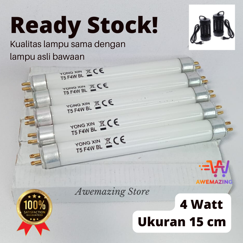 Lampu Perangkap Nyamuk 4 watt 4w T5 FSL YONGXIN KRISBOW Insect Killer
