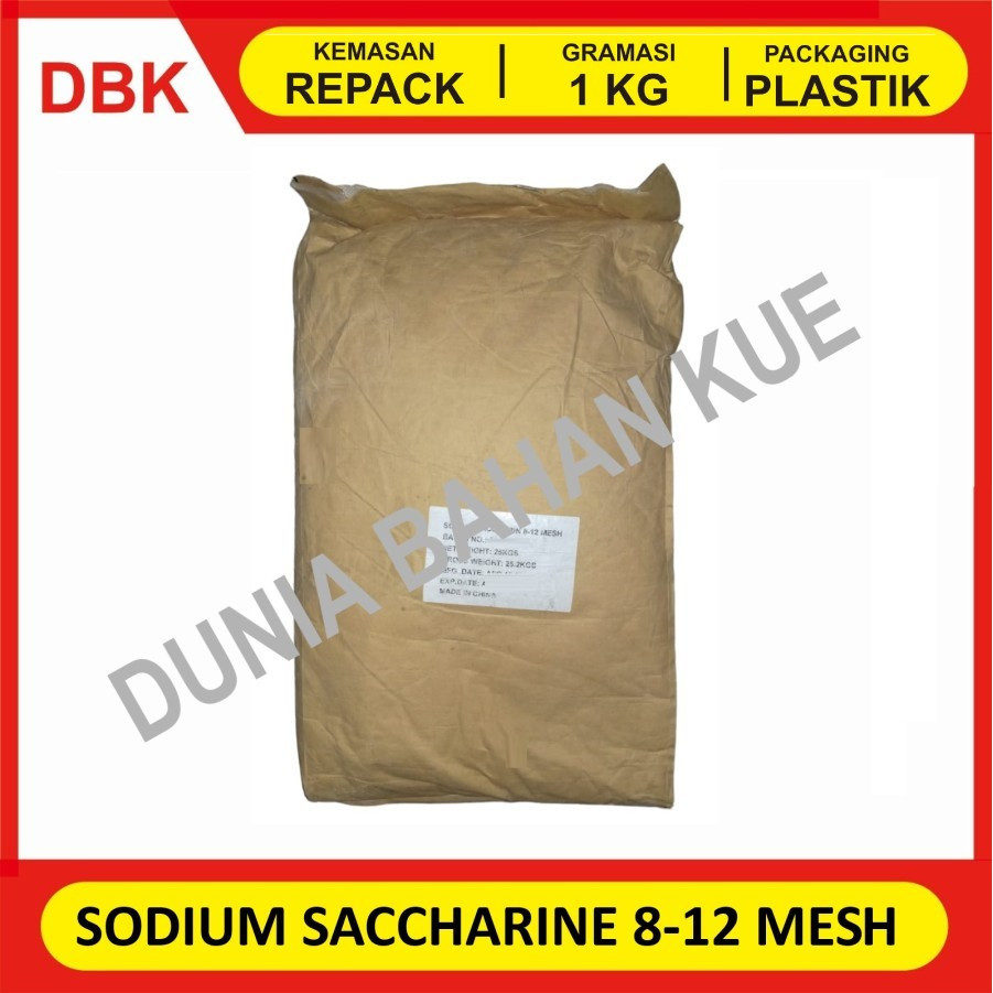 

SODIUM SACCHARINE 8-12 MESH - REPACK 1 KG / SAKARIN PEMANIS 300-400x GULA