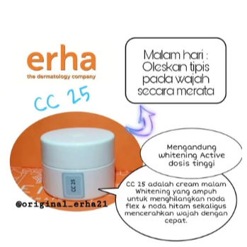 Cream malam erha CC25 (correcttive cream)