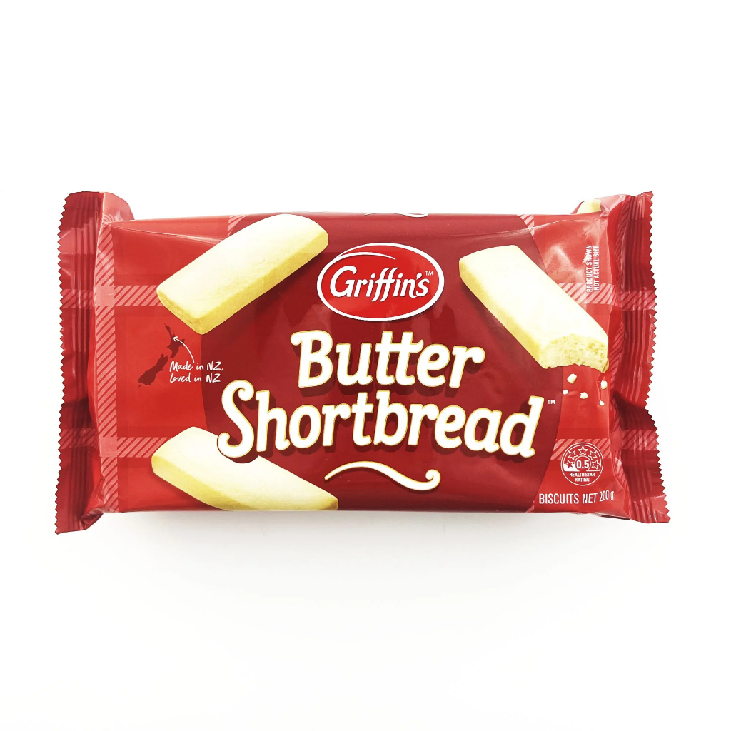 

GRIFFIN'S Butter Shortbread 200gr butter cookies import NZ