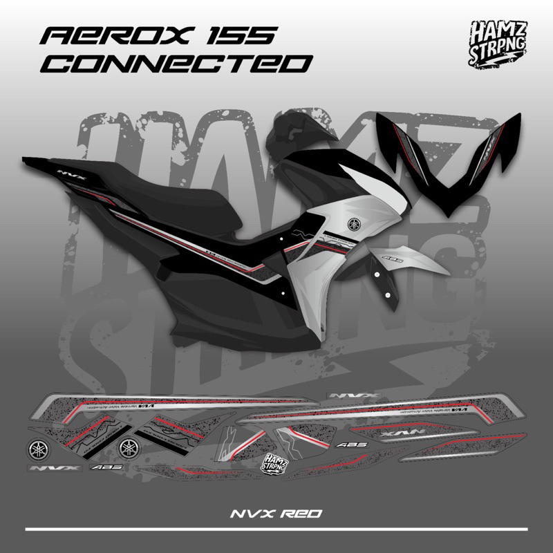 Striping Transparan Aerox New 155 Connected NVX Malaysia Polet 2023