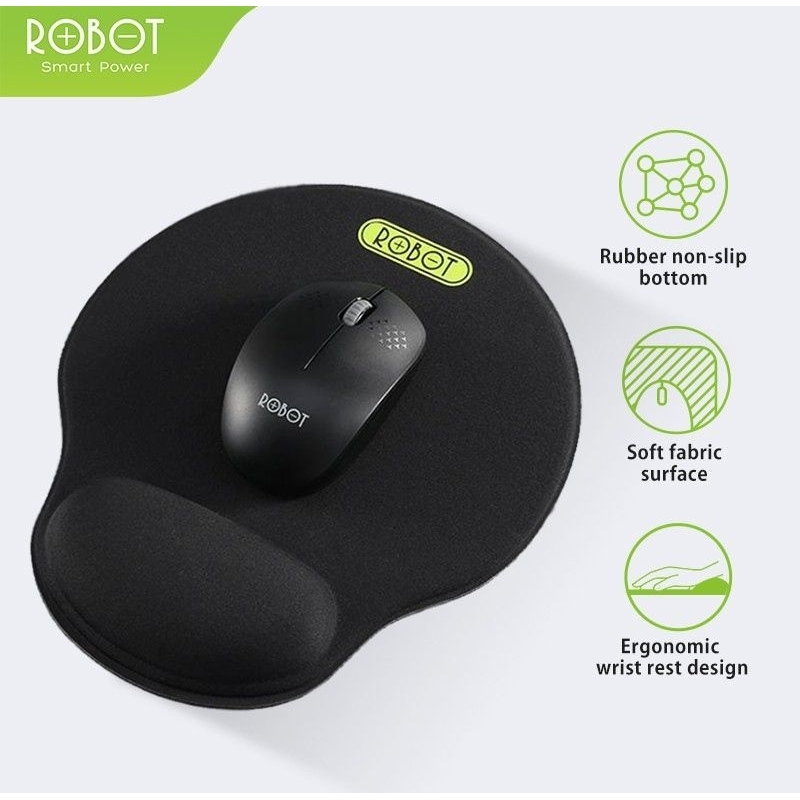 ROBOT RP02 MOUSEPAD ANTI SLIP WITH WRIST REST / Bantal