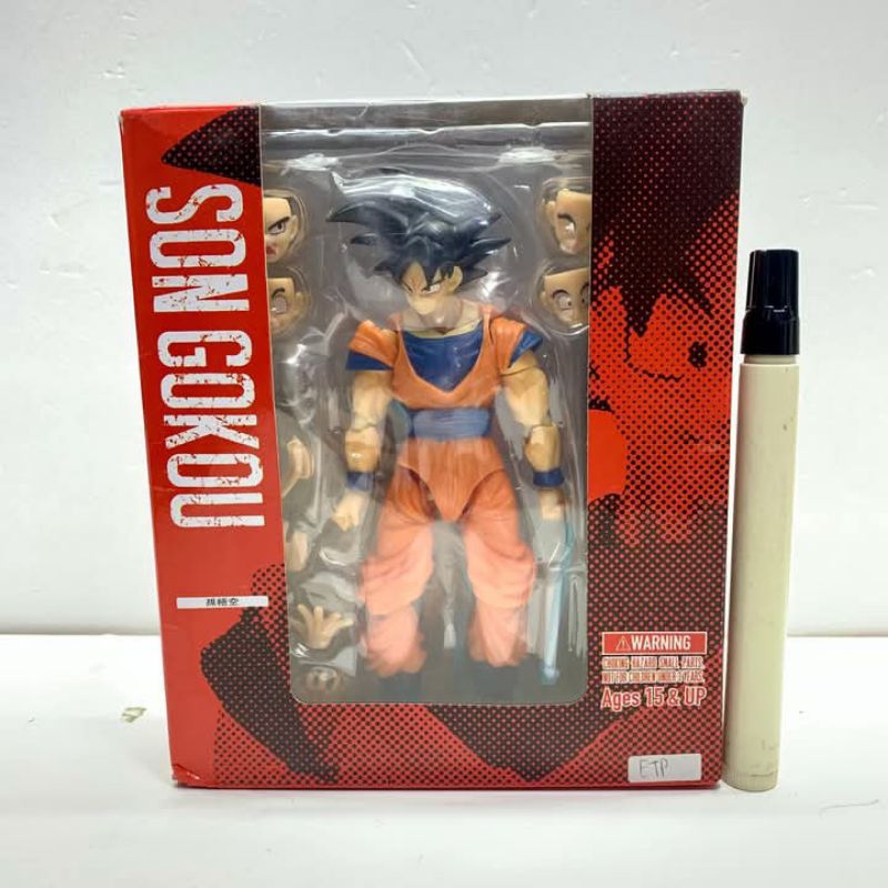 mainan action figureshf Son Goku gokou simple style and heoric actionshfiguarts recast bandaidragon 