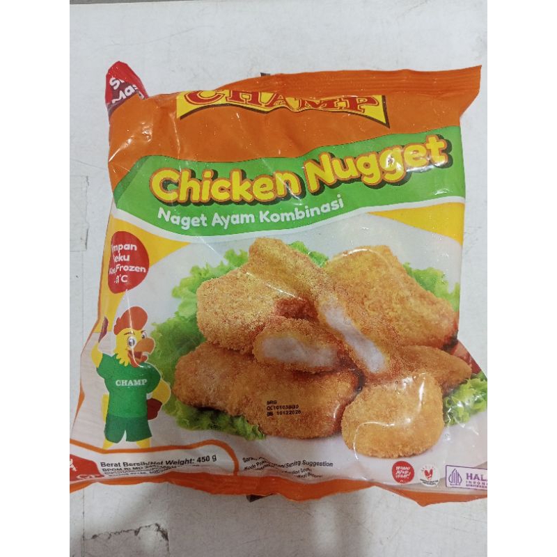 

nugget champ 450 gram Naget ayam/frozen