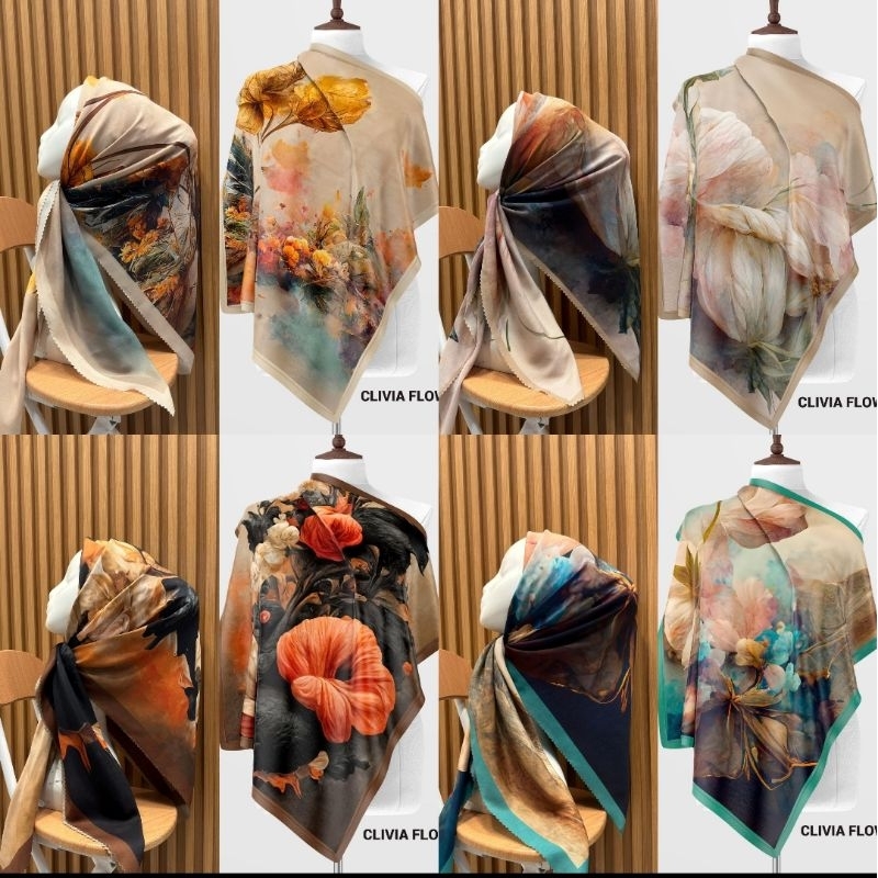 JILBAB SEGI 4 DENAY KW /KERUDUNG DENAY SEGI EMPAT DENAY KW SEGI 4 EMPAT KATUN VOAL MOTIF PREMIUM seg