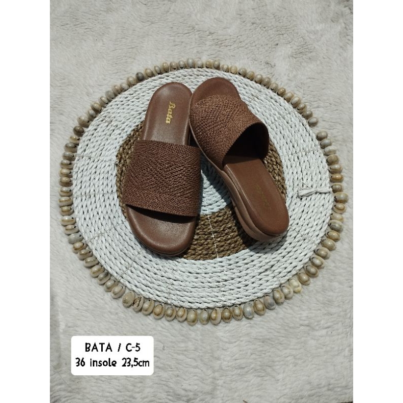 sandal wanita flat bata kode C-5 size 36