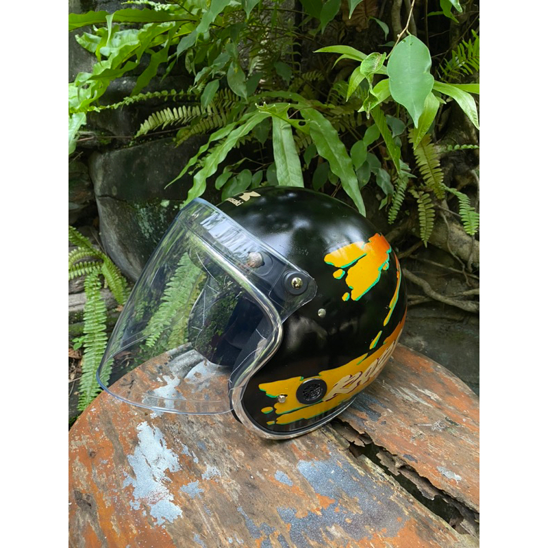 helm kaze kawasaki jadul dmi vigano helm jadul original