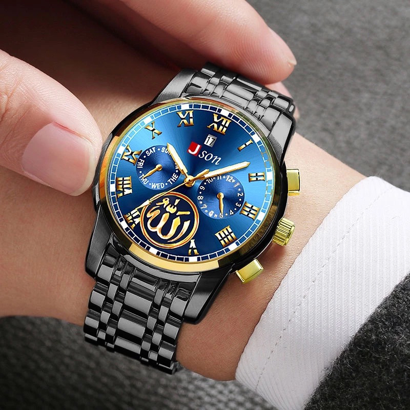 Jam Tangan Pria Json Original 100% Desain Model Terbaru 2025 Anti Air Baret Kuat Tahan lama Motif Ar