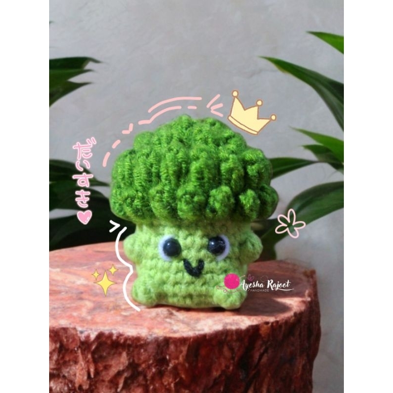 Brocoli Keychain / Amigurumi Brocoli /Brocoli crochet