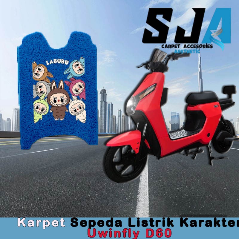 Karpet Sepeda Motor Listrik Mie Bihun Karakter Uwinfly D60/D65 YZ3