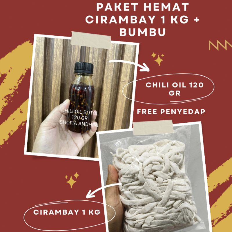 

PAKET HEMAT CIRAMBAY 1 KG SAMBEL CHILI OIL DAN PENYEDAP