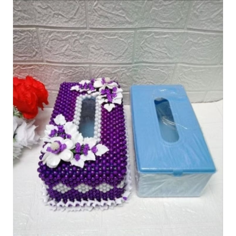 "READY" KOTAK TISSUE HIAS MOTE AKRILIK UNGU