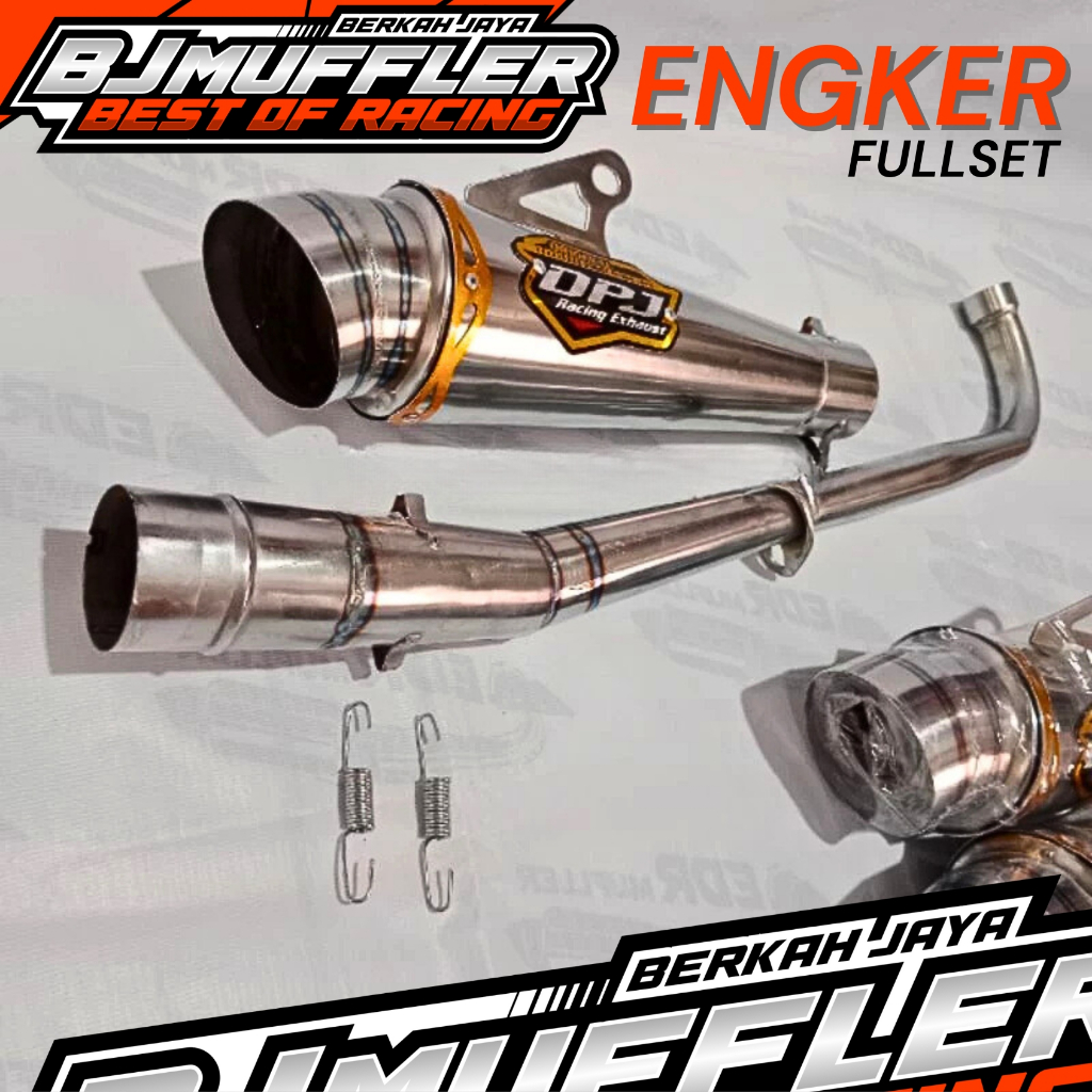 KNALPOT SET DPJ RACING FULL BAS SUPRA JUPITER KARISMA REVO VEGA DLL.