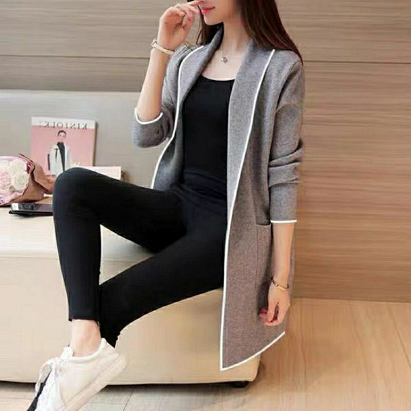 Baju Sweater Rajut Wanita Import ( Jaket Panjang ) Jaket Rajut Wanita Import