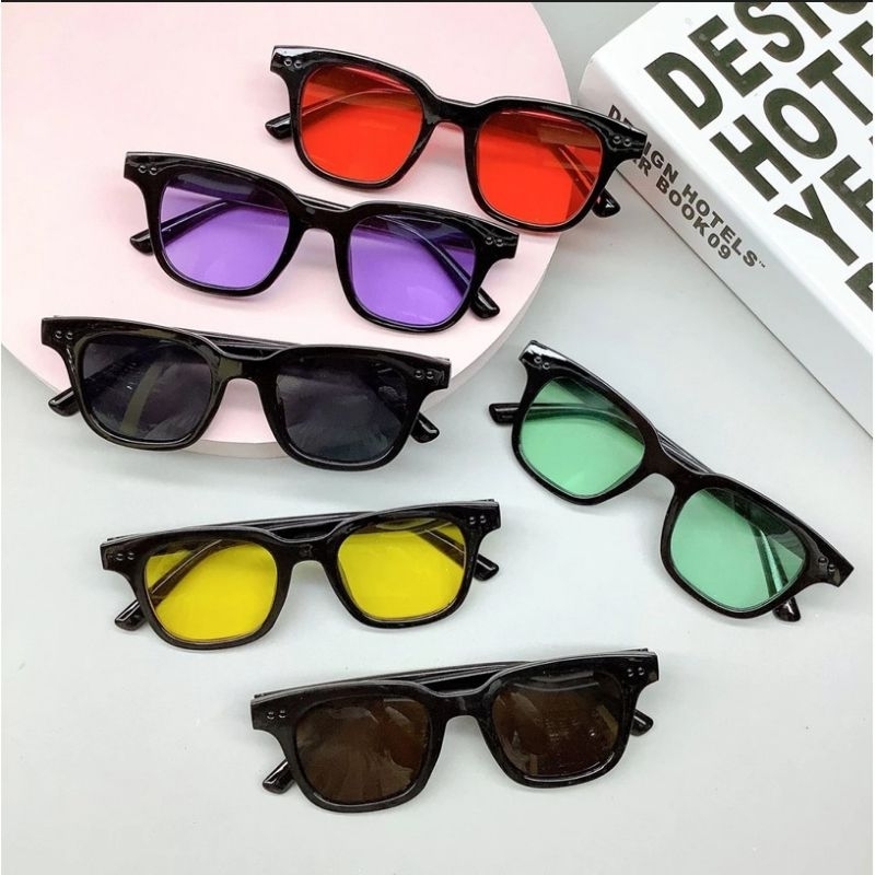 [KID] SALE PROMO KACAMATA HITAM VINCENT POLOS KOTAK EYEWEAR SUNGLASSES RETRO CLASSIC KEKINIAN ORIGIN