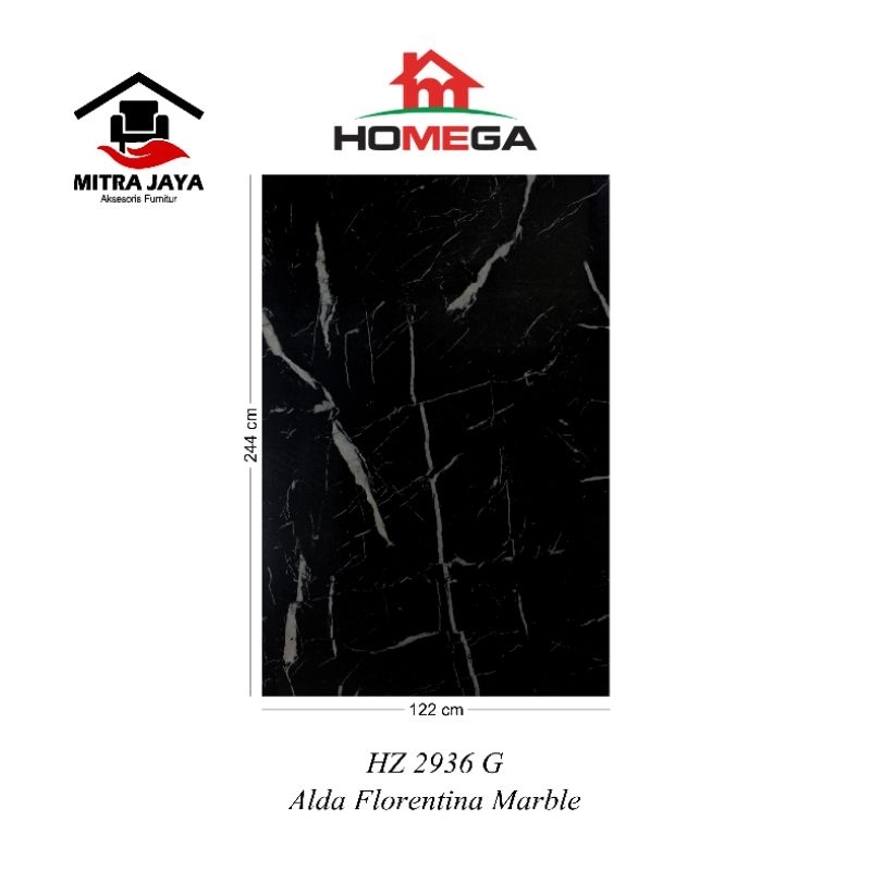 HPL Homega HZ 2936 G Homega HPL Alda Fiorentina Marble HZ2936G HOMEGA Hpl Pelapis Kayu Tipe Hz2936g