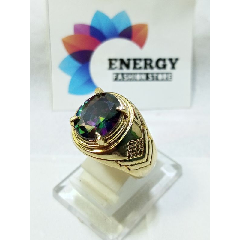 REKOMENDASI CINCIN MYSTIC QUARTZ RAINBOW