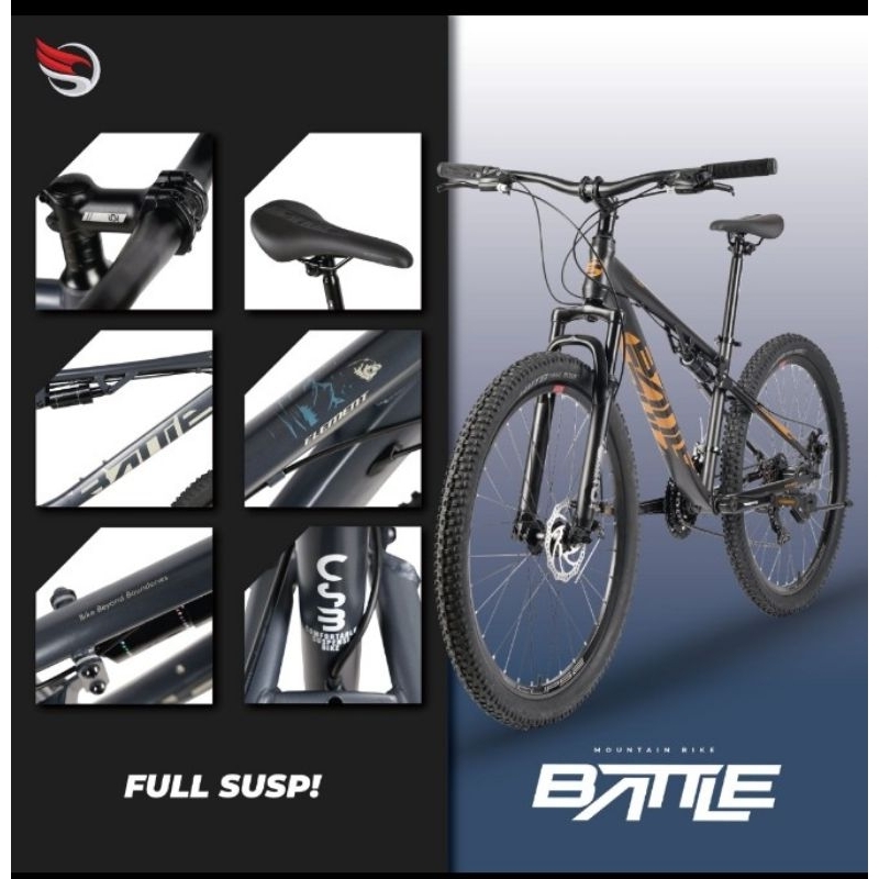 SEPEDA NEW 2024 MTB 27.5 ELEMENT BATTLE