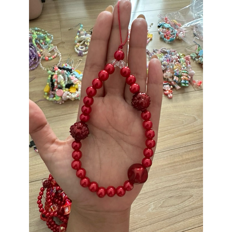 Strap Phone / strap hp / gantungan hp warna Merah