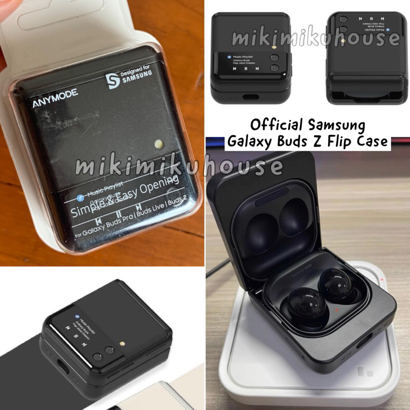 KOREA BUDS LIVE PRO BUDS 2 CASE FLIP 3 DESIGN CASING COVER ZFLIP3 OFFICIAL SAMSUNG PURPLE LIVE 2 LAV