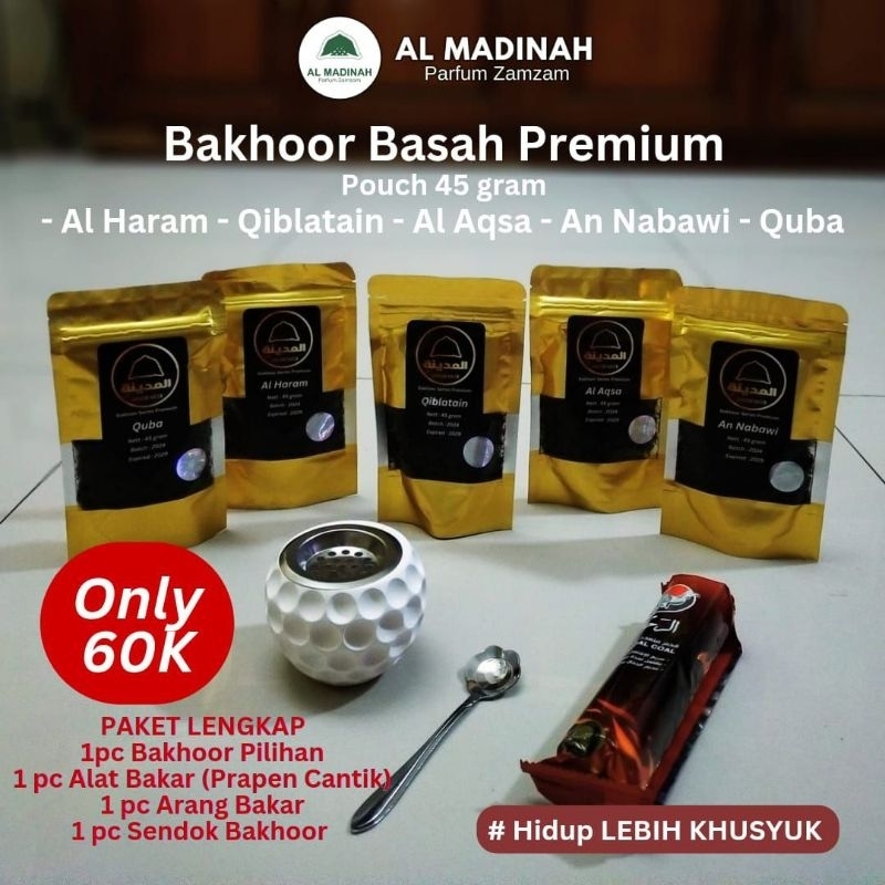 Paket BAKHOOR SERIES PREMIUM POUCH - Bakhoor Premium Grade Pouch 45 gr - Buhur Bukhur Arab Dupa - Pe