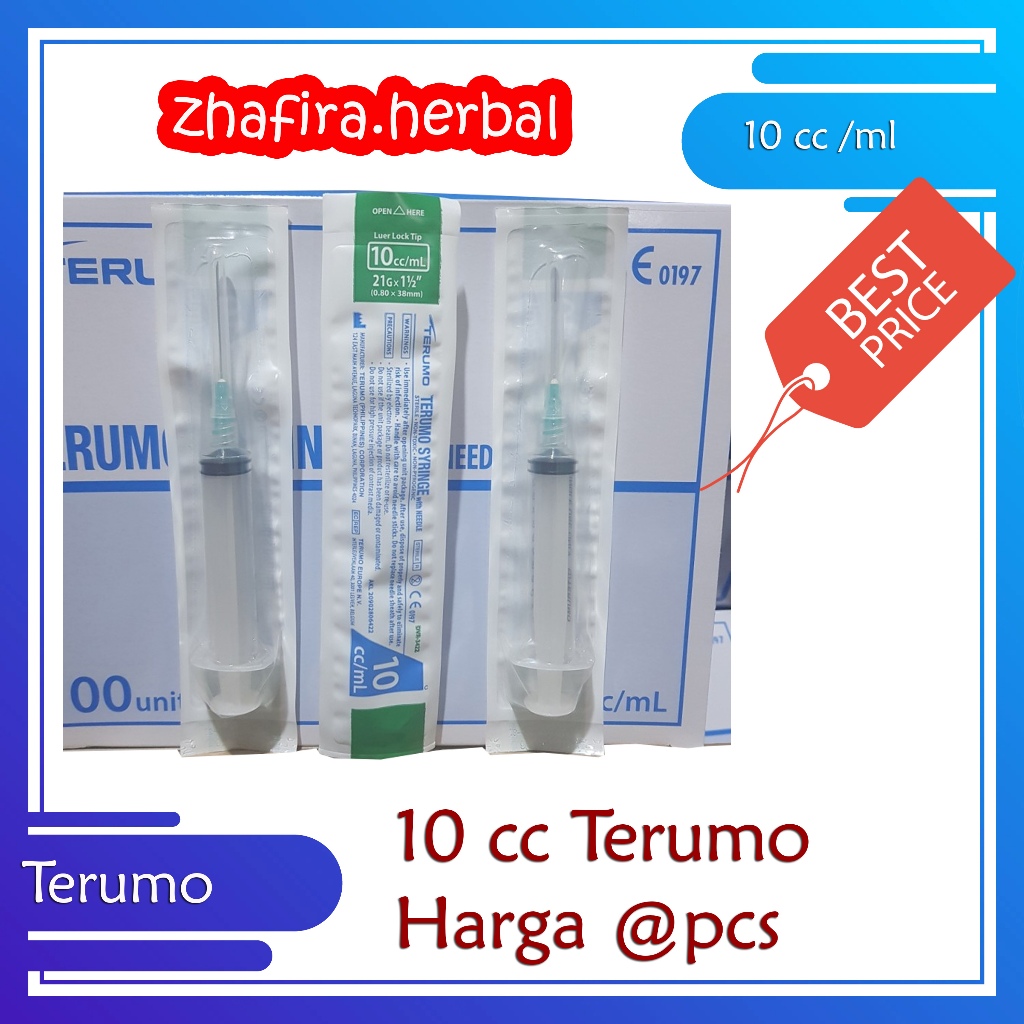 Terumo 10cc Satuan pcs Eceran - Trumo 10cc/ml -Spuit Terumo