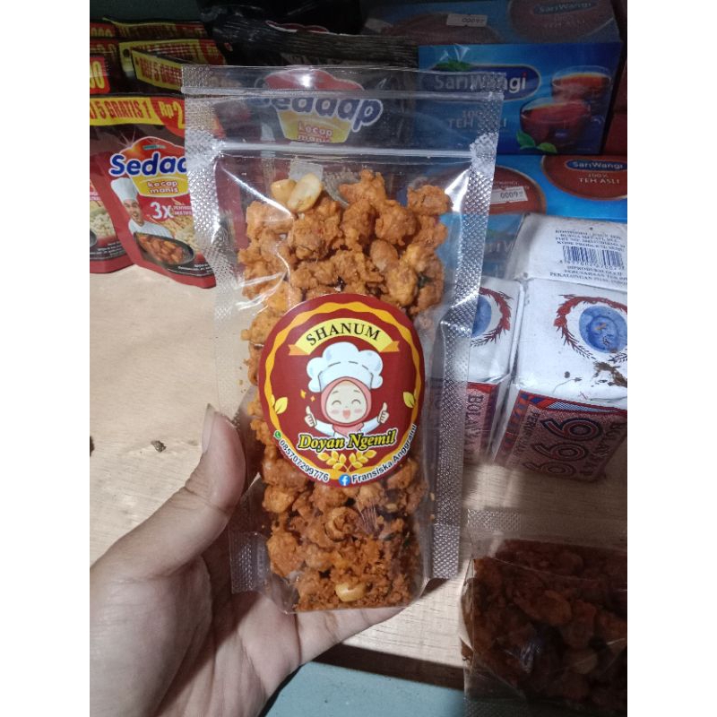 

Kacang Kribo pedas manis/kacang disco