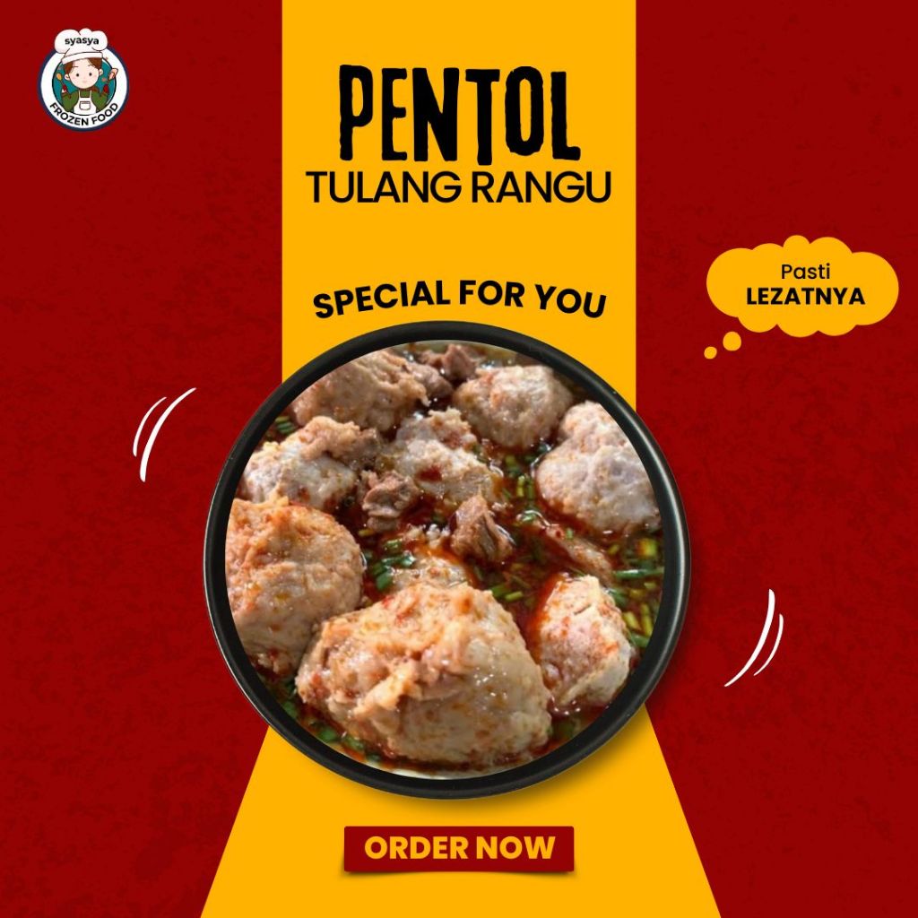 

Pentol Tulang Rangu Frozen Food Isi 5 pcs + Free Chili Oil dan Bumbu Penyedap by yuk ning group