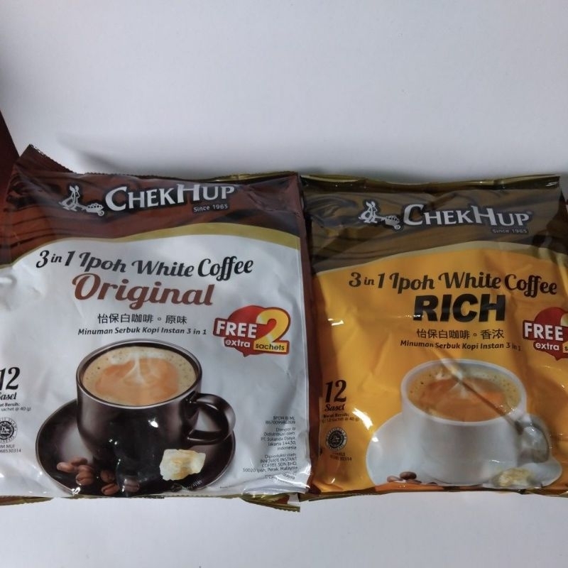 

Chek Hup 3-in-1 Ipoh White Coffee Rich / Original - 12 sachets