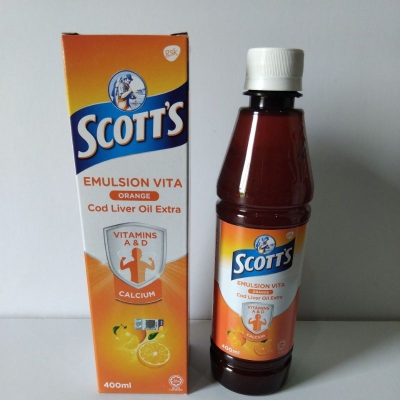 Scott Emulsion Malaysia Jeruk 400 ml Vitamin Anak