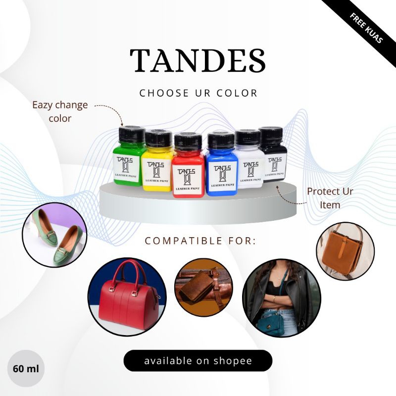 

Tandes - Paket Warna Cat Kanvas Leather Glowsy & Matte