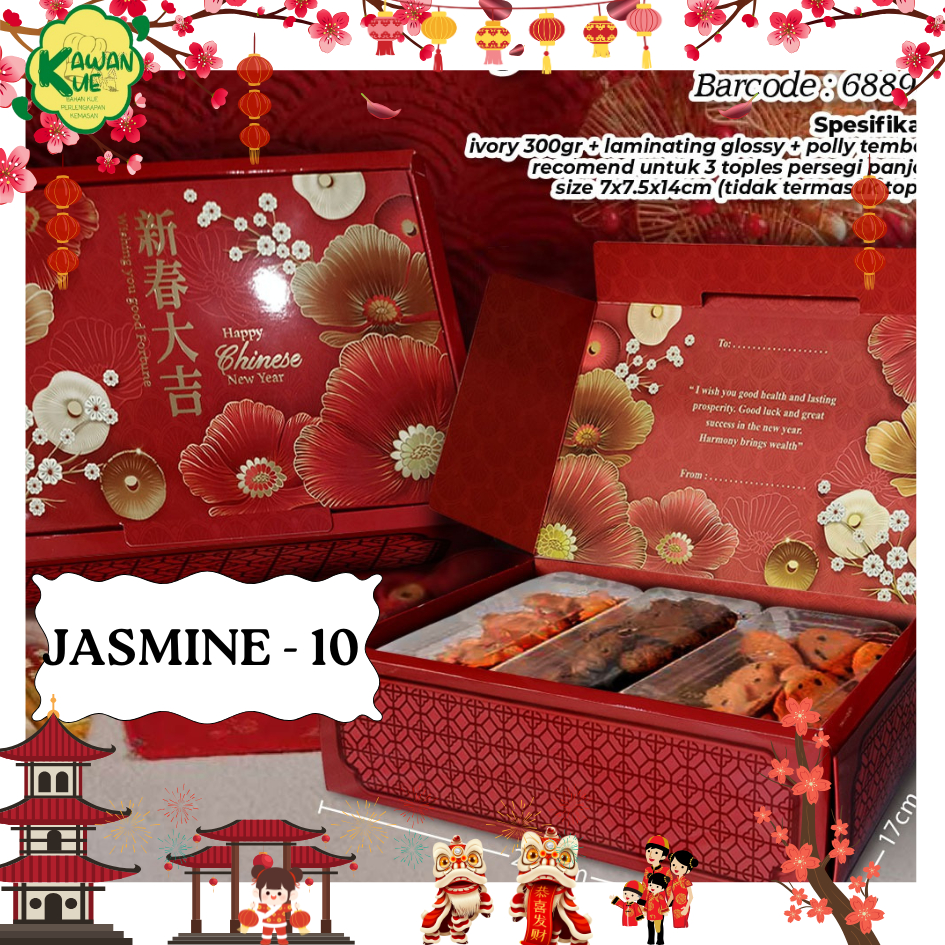 

BOX IMLEK JASMINE - 10 / BOX TEMA EDISI IMLEK / BOX HAMPERS CHINE NEW YEAR