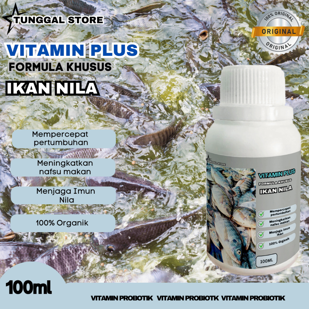 VITAMIN TERNAK IKAN NILA, PERANGSANG MASA PERTUMBUHAN TERNAK NILA,MENINGKATKAN KUALITAS IKAN NILA