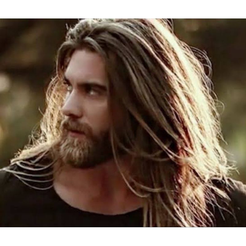 wig pria gondrong / panjang premium