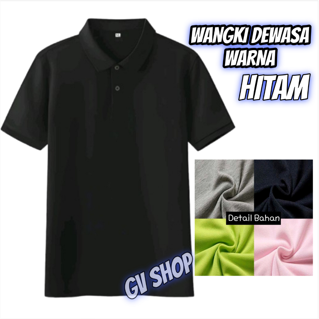 Kaos Polo Wanita Kerah Santai/Kaos Wanita Dewasa/Kaos Polos Wanita /Baju Lengan Pendek/Kaos Polo Ker