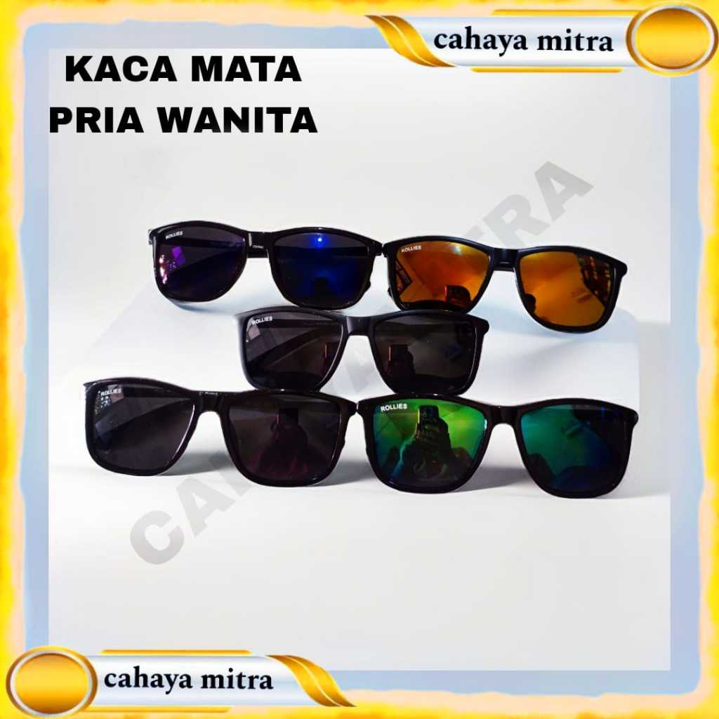 KACAMATA GAYA // KACAMATA PANTAI // KACAMATA PRIA WANITA // KACAMATA HITAM DOFF,GLOSSY,DLL