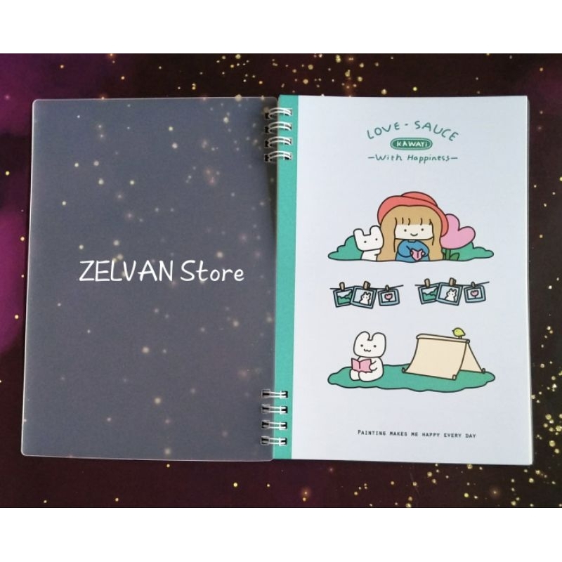 

Notebook Spiral A5 Double Cover LOVE and SAUCE