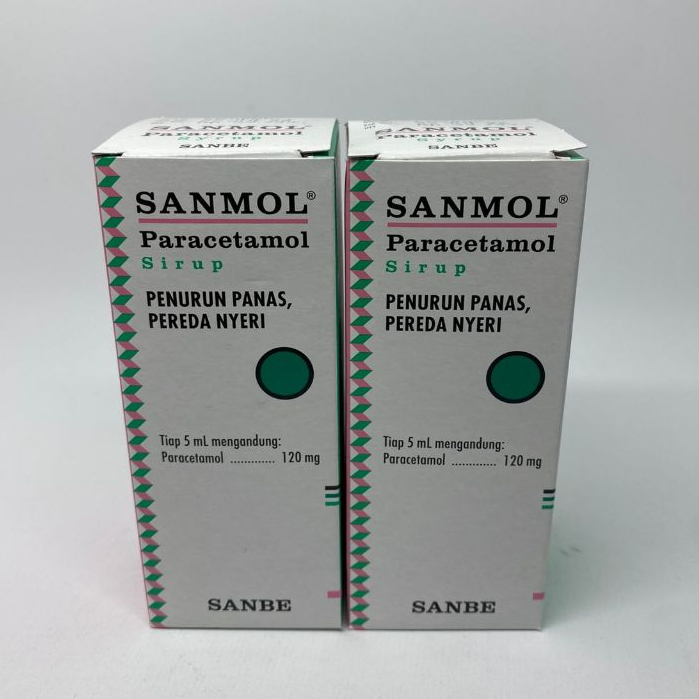 Sanmol Paracetamol Sirup Penurun Panas dan Pereda Nyeri (Sirup 120mg dan Forte 250mg)